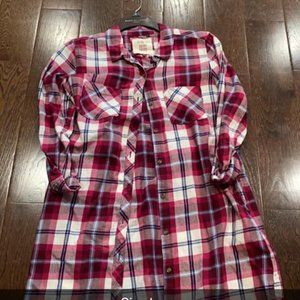 Soft You Plaid Shirt Dress